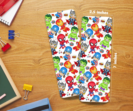 Super Hero Laminated Bookmark