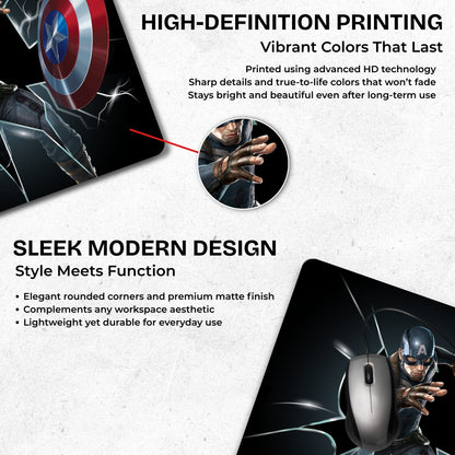 Captain America – Shield Force Mouse Pad