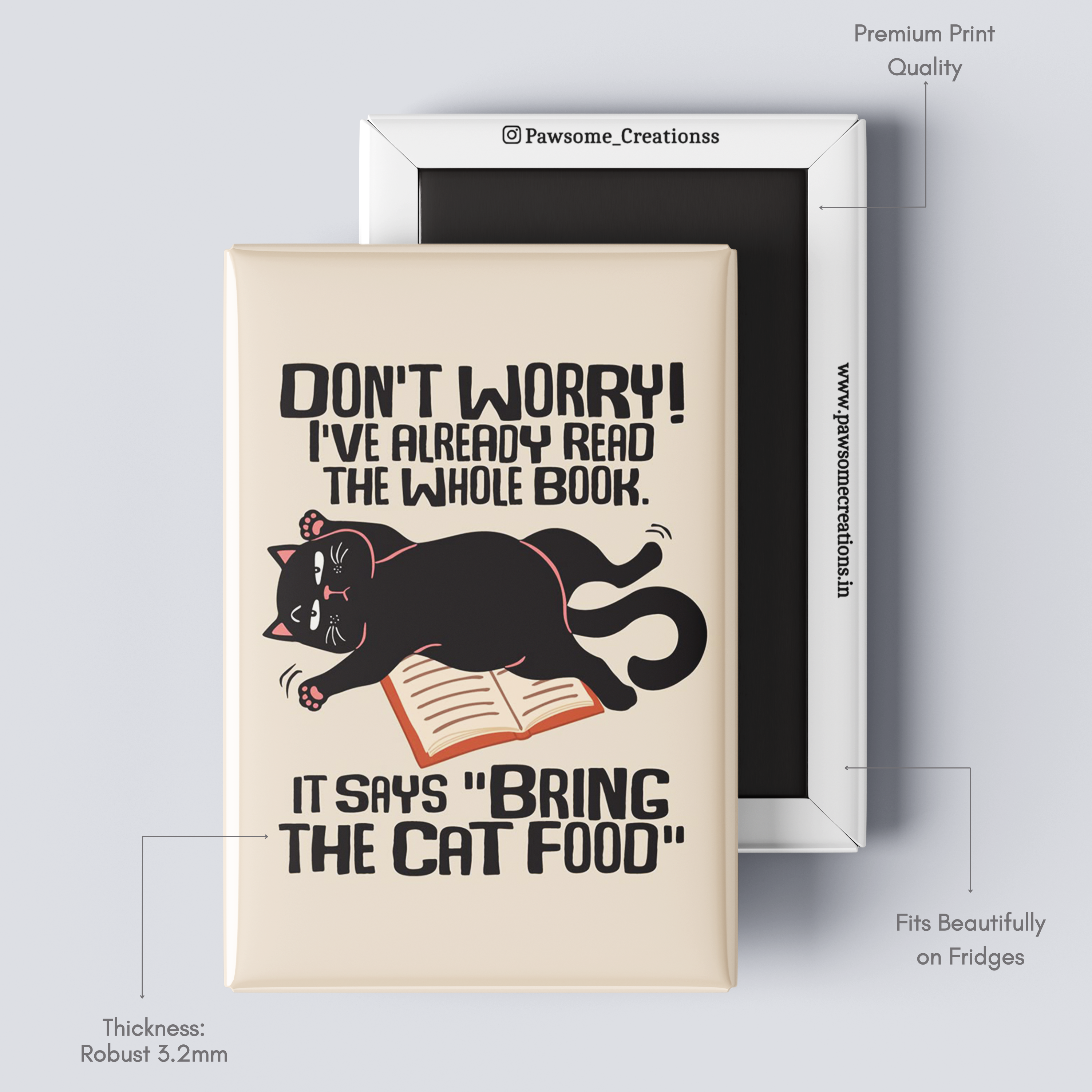 Purrfection Fridge Magnet