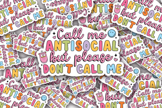 Please don't call me Vinyl Waterproof Sticker