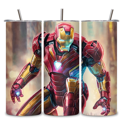 Iron Man Themed Stainless Steel Vacuum Insulated Tumbler