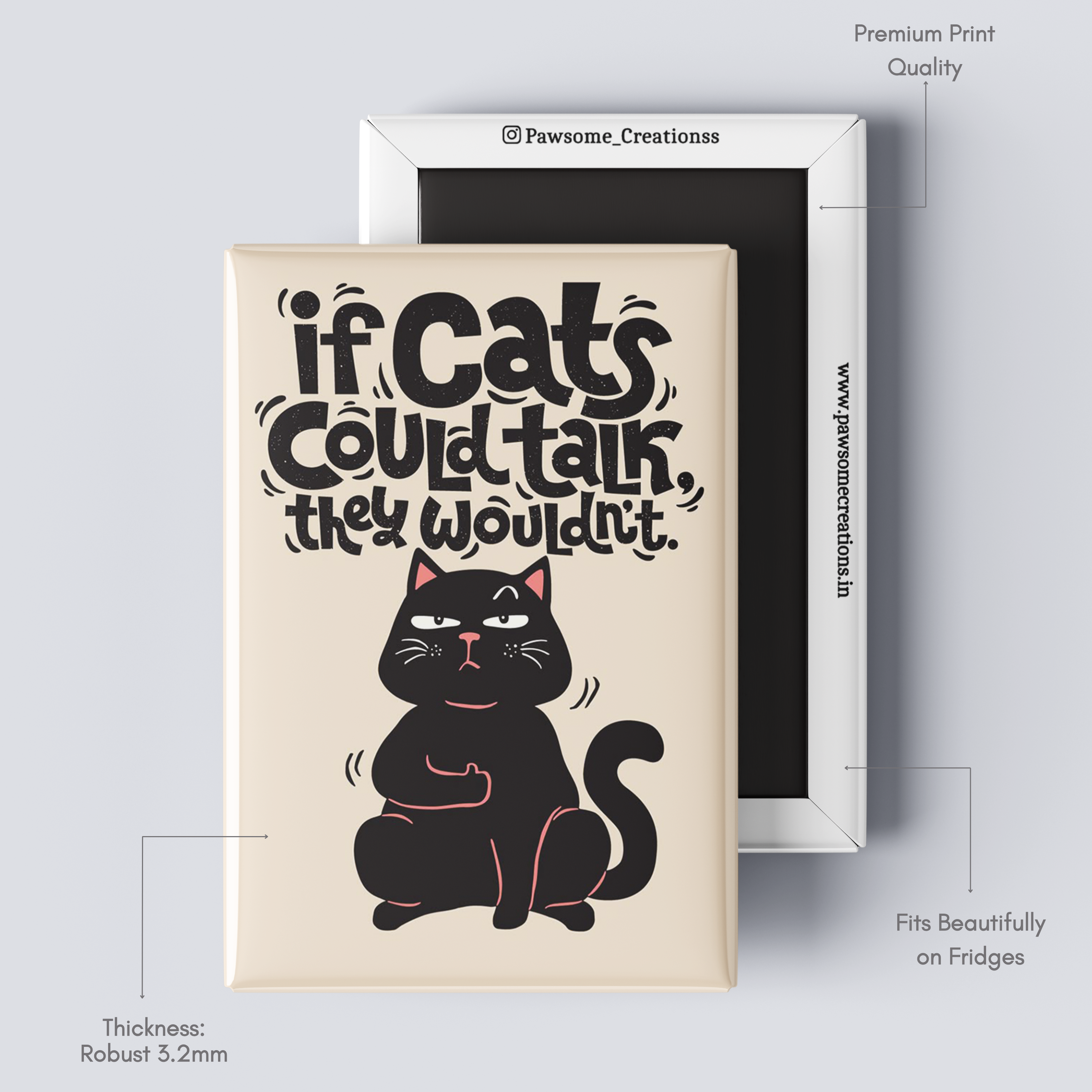 Whisker Royalty Fridge Magnet