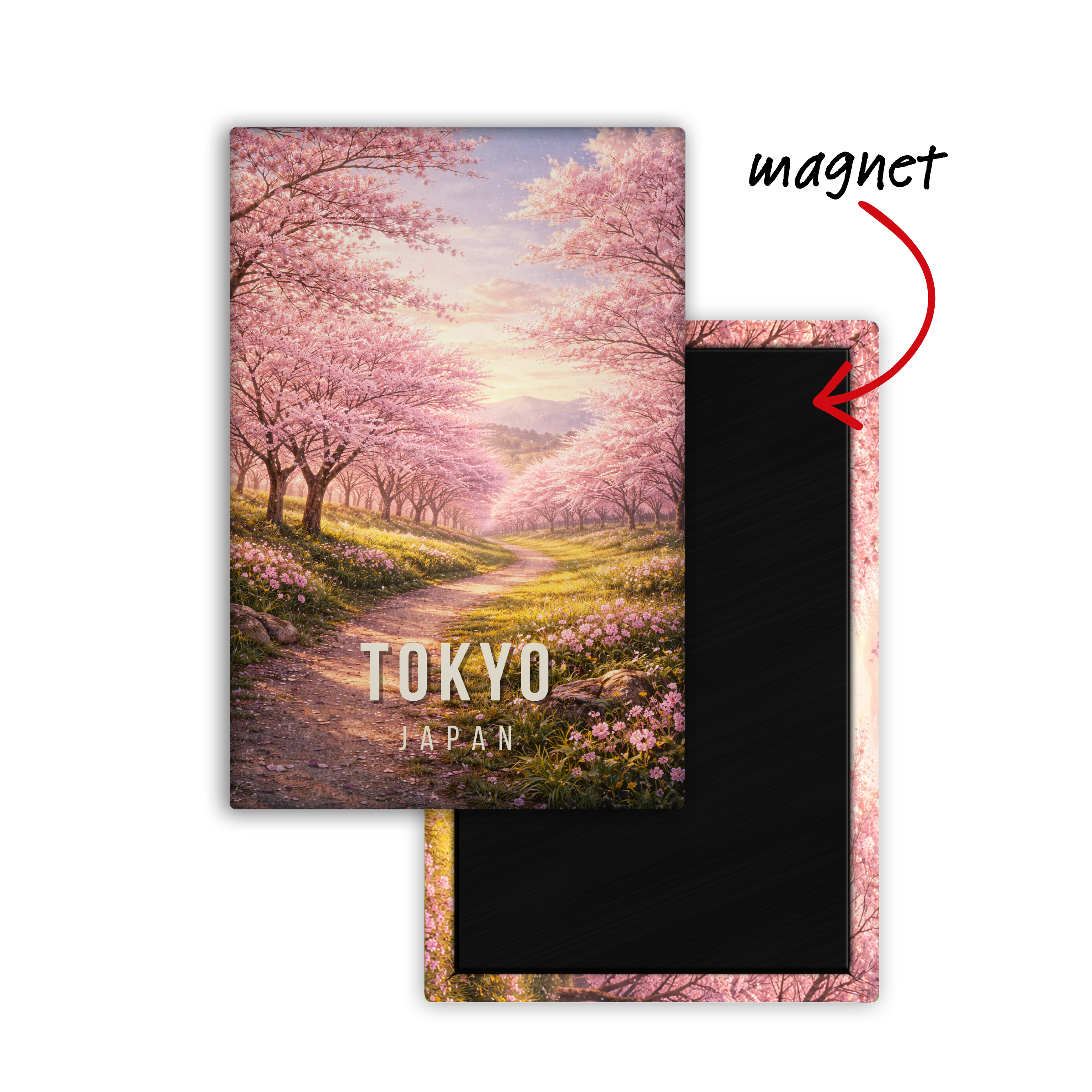 From the Streets of Tokyo, Japan - Fridge Magnet