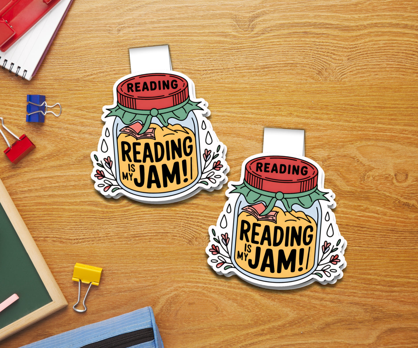 Reading Is My Jam Magnetic Bookmark