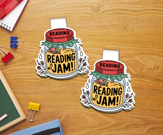 Reading Is My Jam Magnetic Bookmark