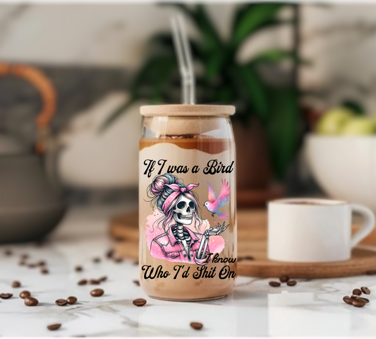 If I Was A Bird - Glass Tumbler