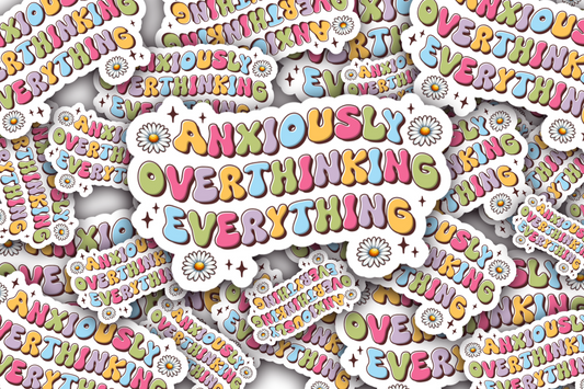 Overthinker Vinyl Waterproof Sticker