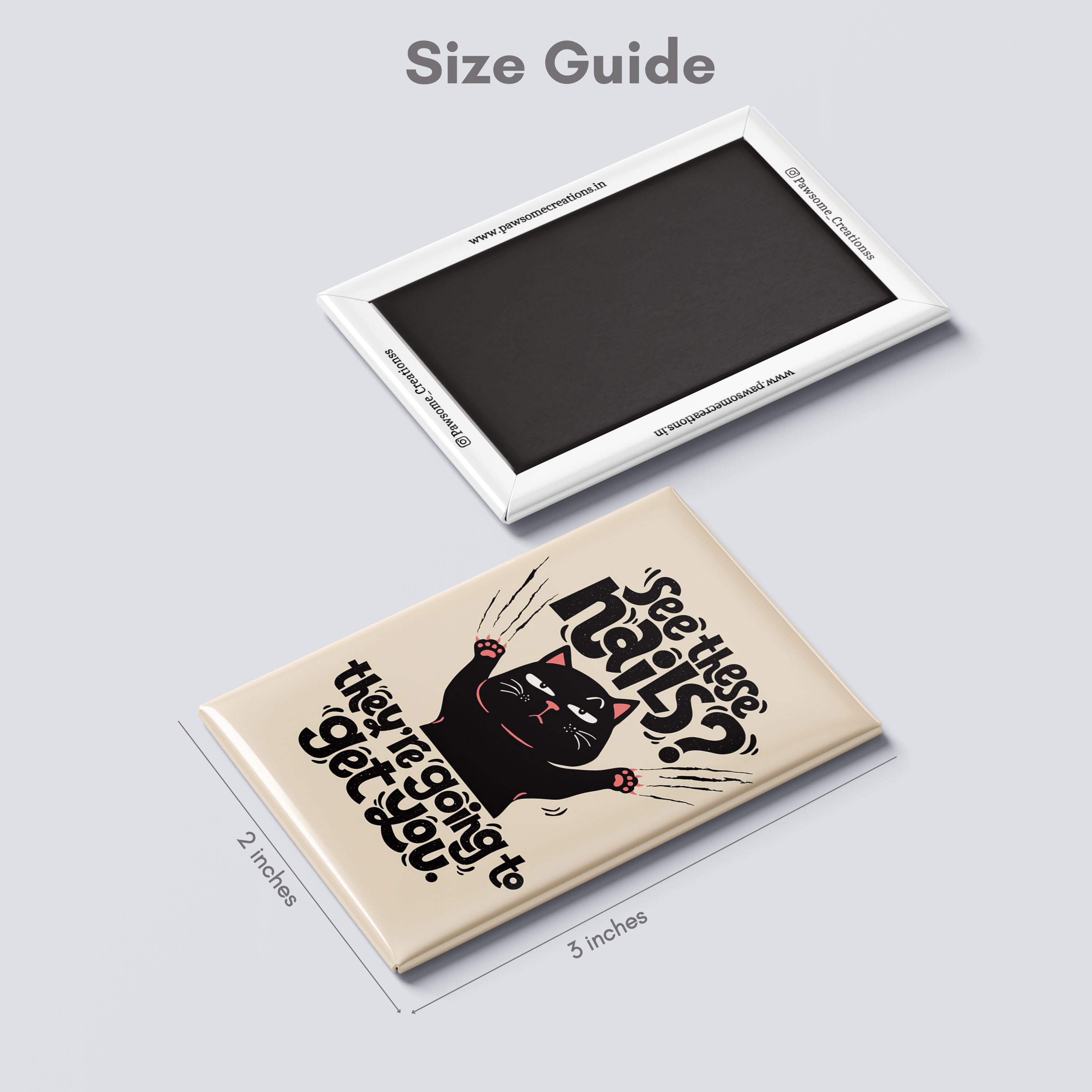 Midnight Zoomies Fridge Magnet