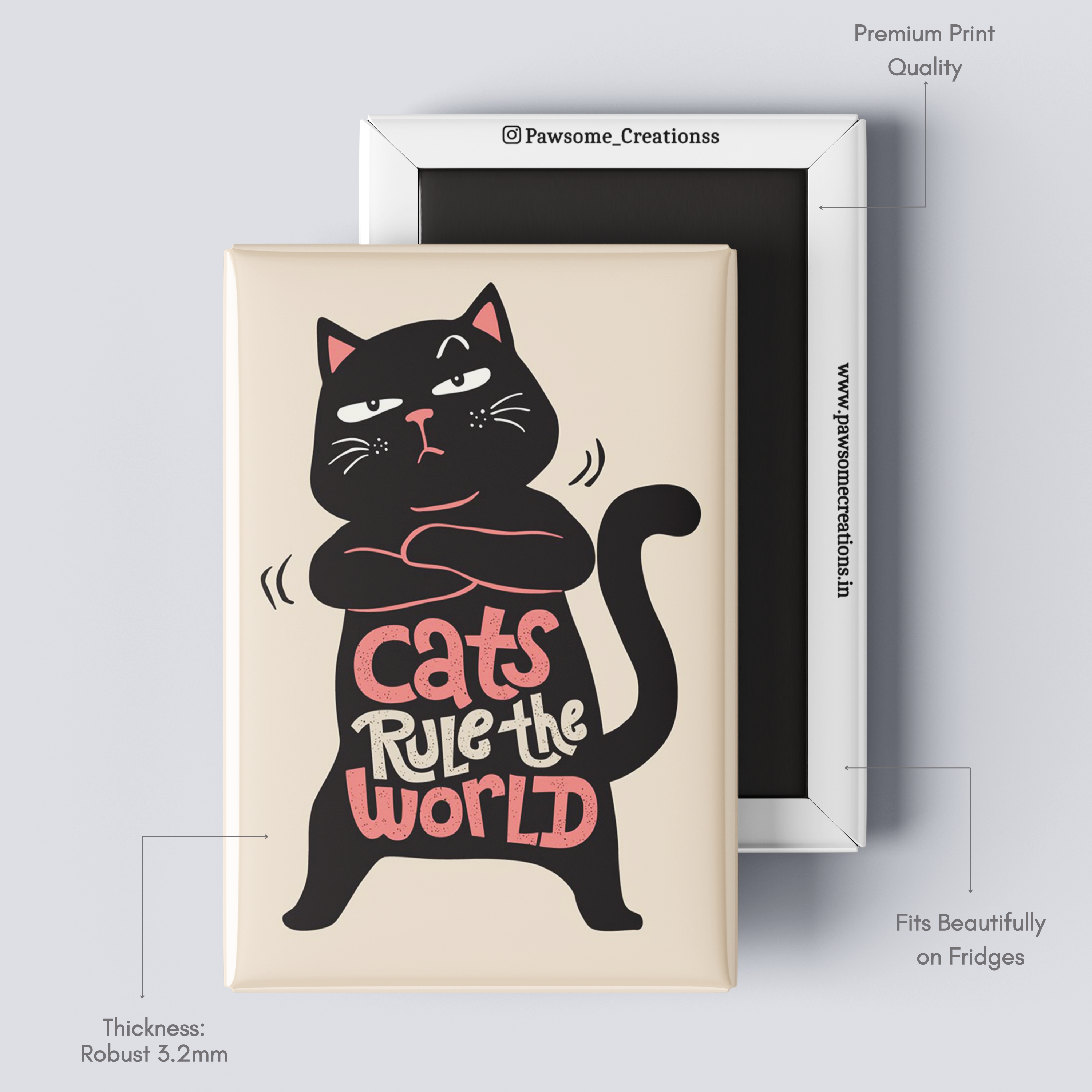 Sassy Cat Fridge Magnet