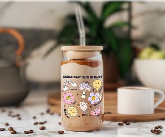 Things That Make Me Happy - Glass Tumbler