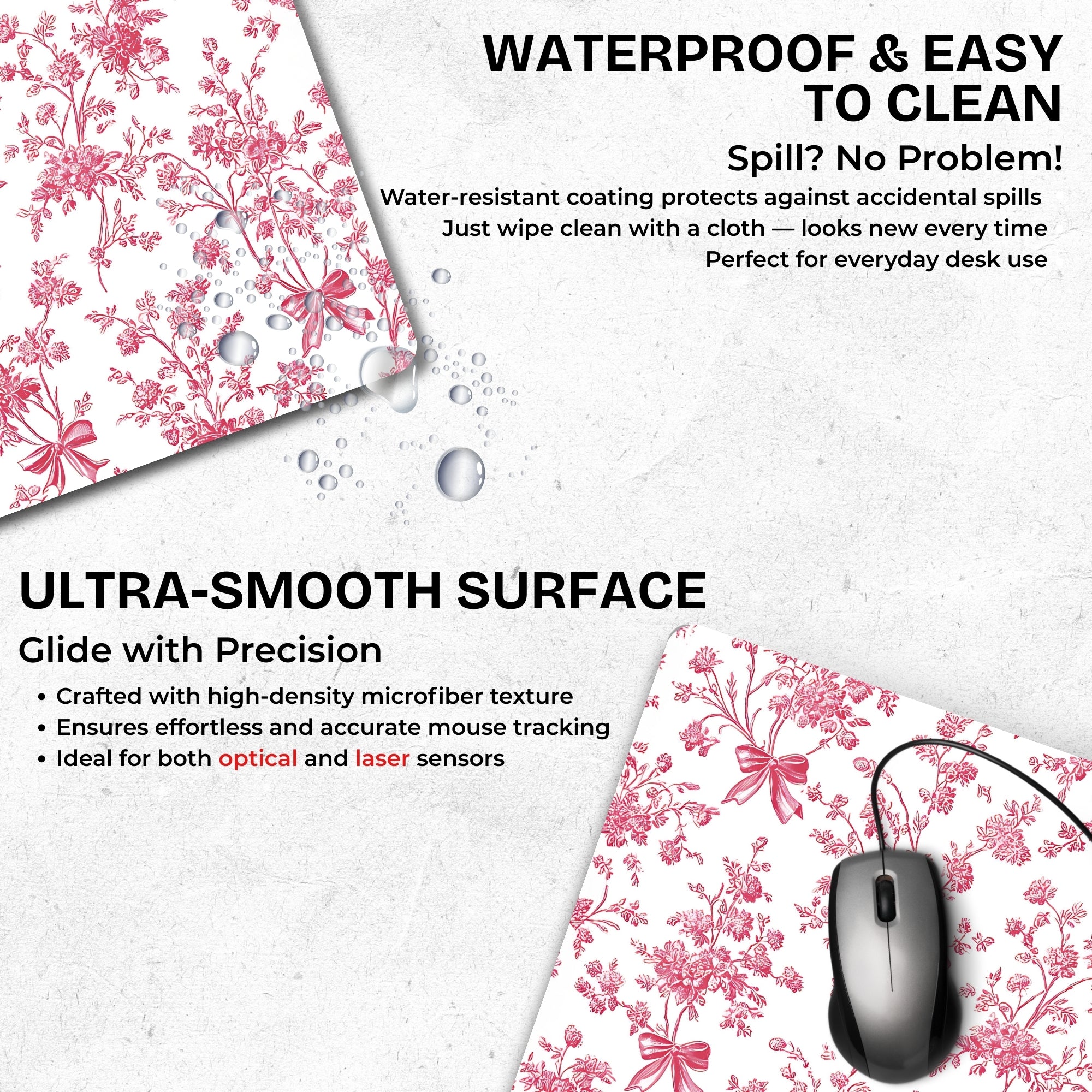 Pastel Petals Mouse Pad