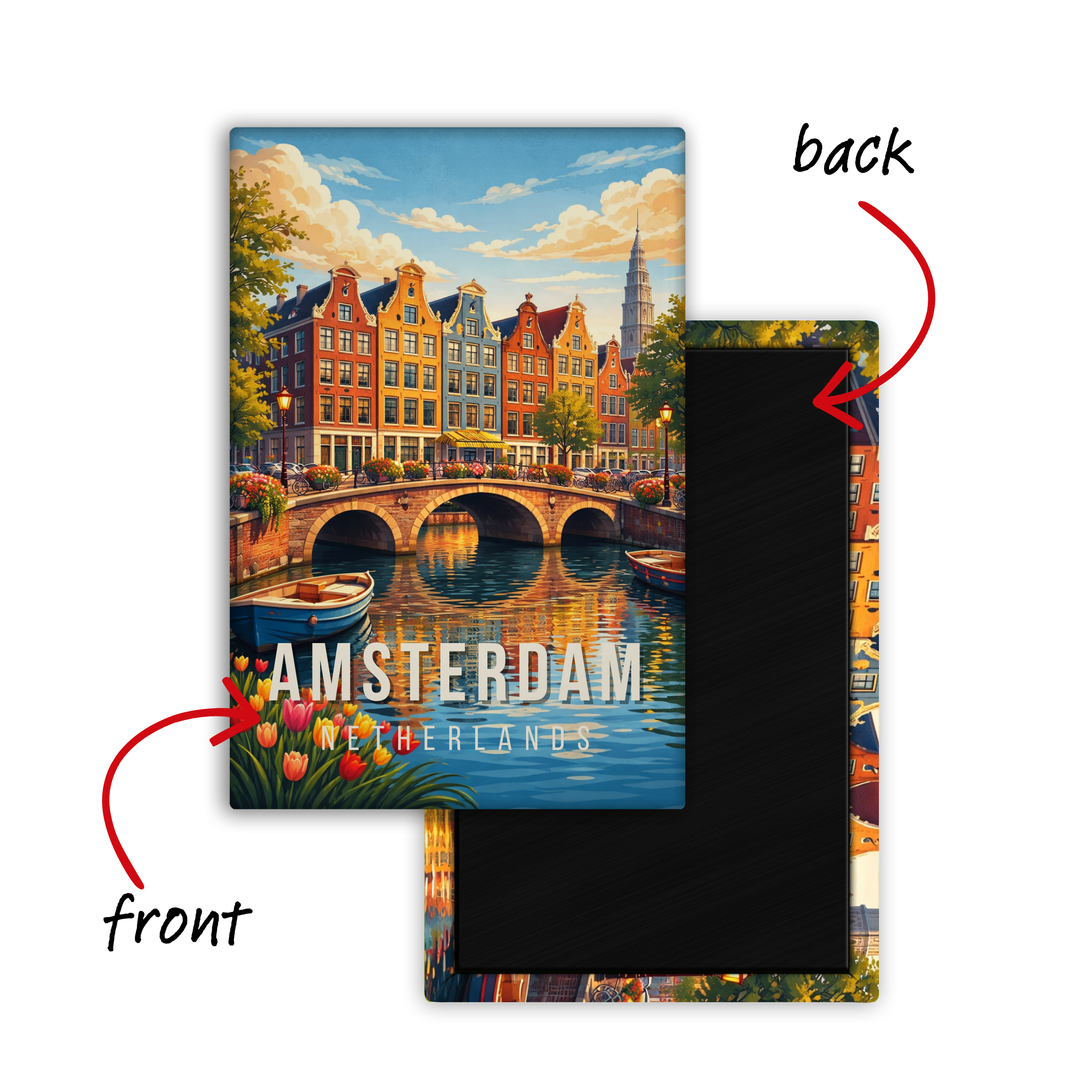 Memory from Amsterdam, Netherlands - Fridge Magnet