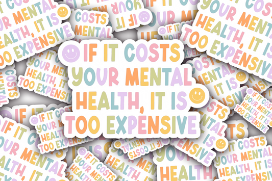 Mental Health Vinyl Waterproof Sticker