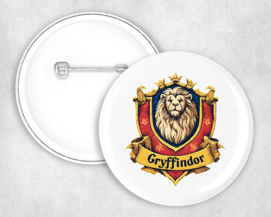 Gryffindor Hogwarts House Button Badge