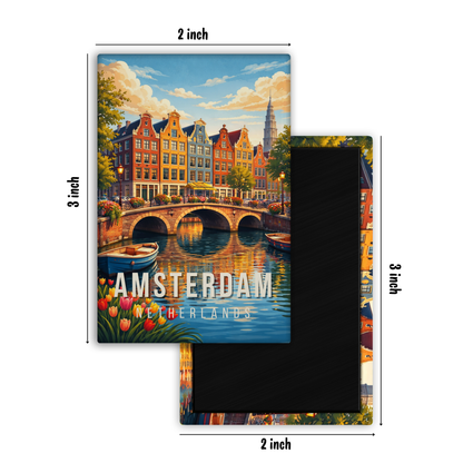 Memory from Amsterdam, Netherlands - Fridge Magnet