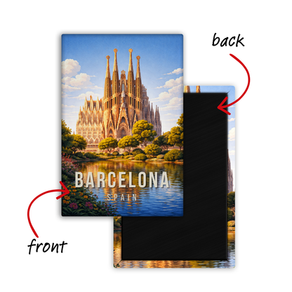 Barcelona, Spain Stories - Fridge Magnet