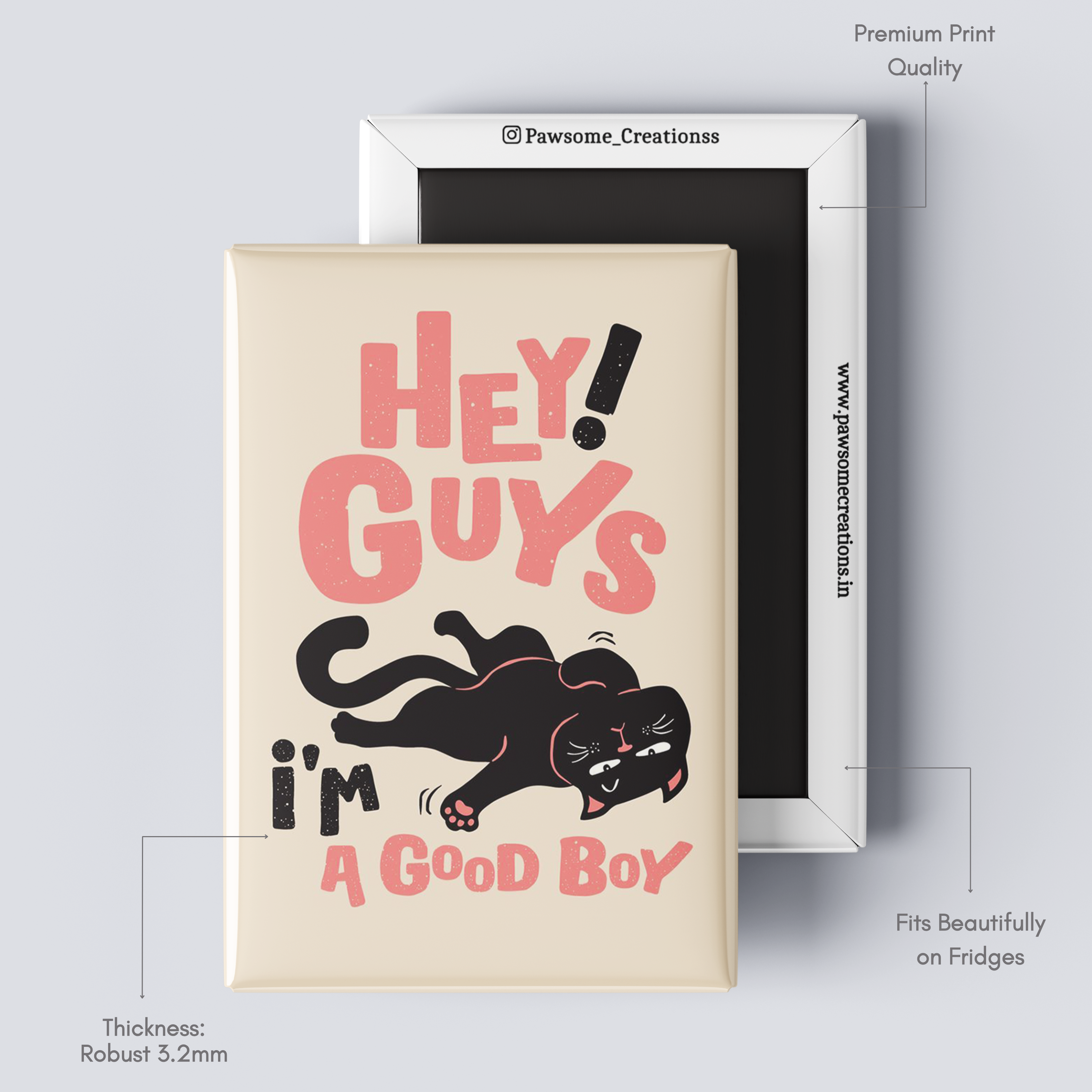 The Boss Cat Fridge Magnet