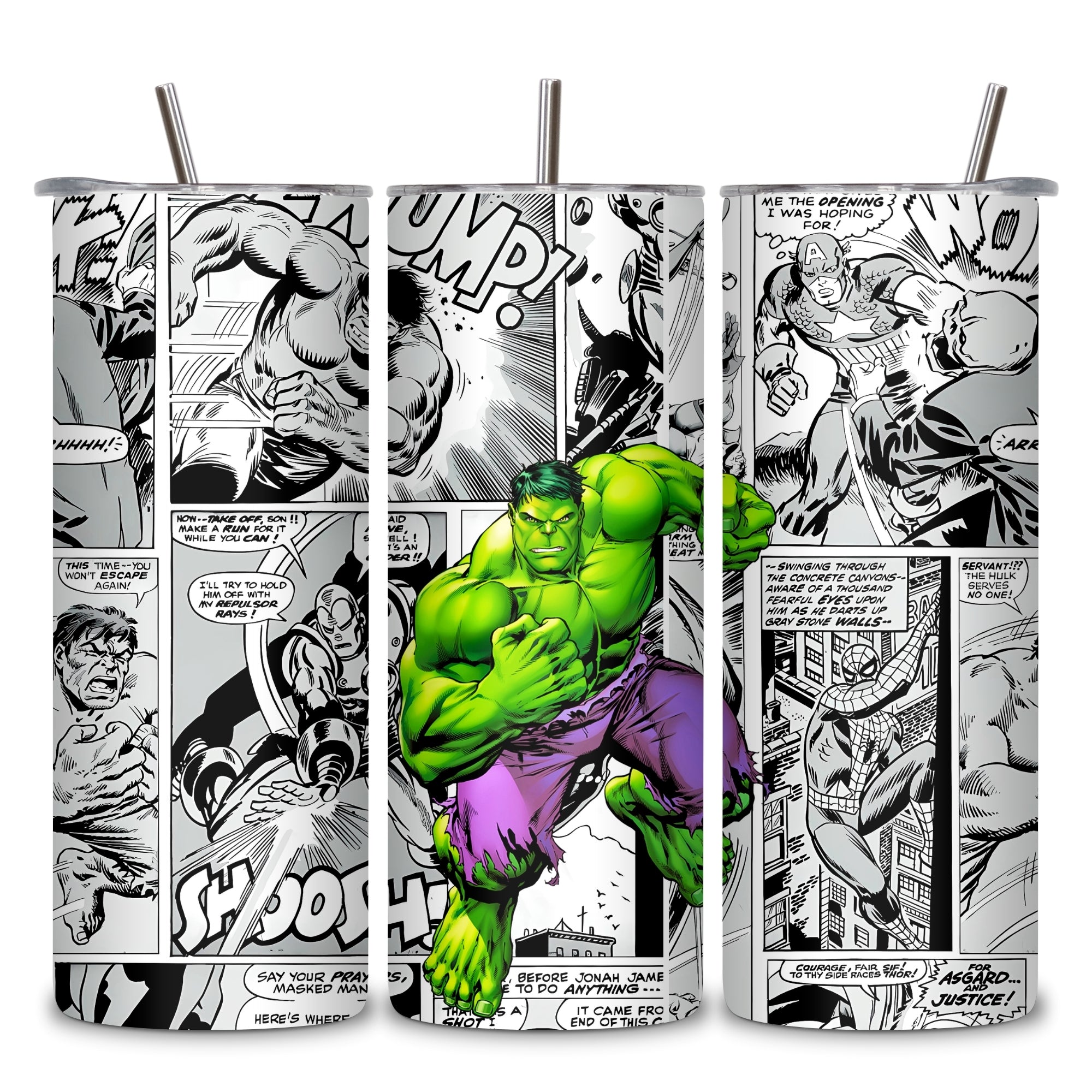 Hulk Themed Stainless Steel Vacuum Insulated Tumbler