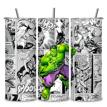 Hulk Themed Stainless Steel Vacuum Insulated Tumbler