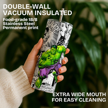 Hulk Themed Stainless Steel Vacuum Insulated Tumbler