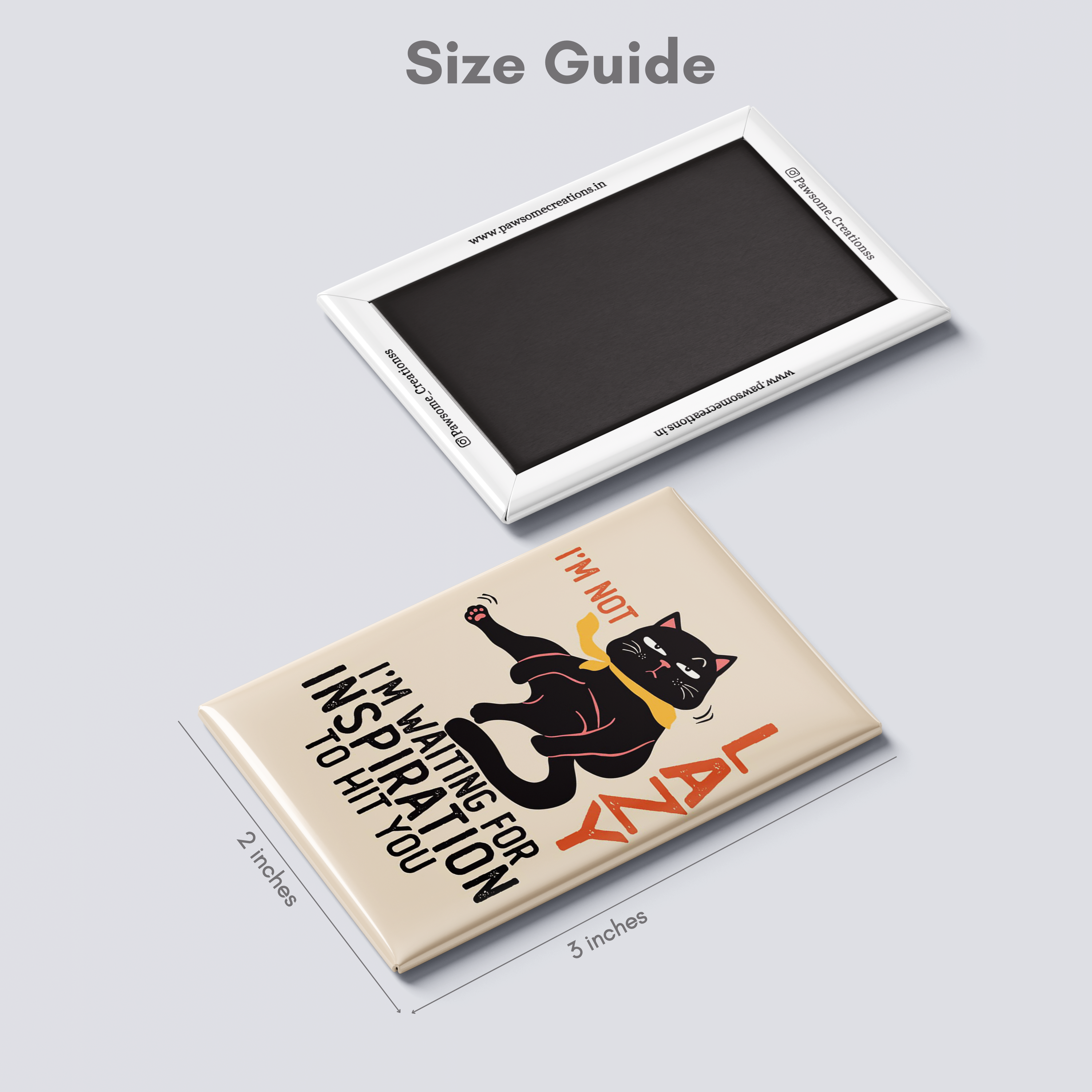 Lazy Legend Cat Fridge Magnet