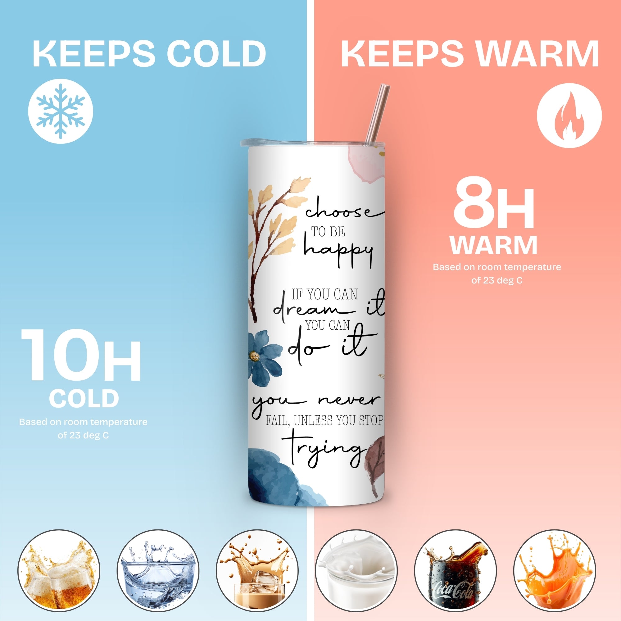 Self Love Affirmation Stainless Steel Vacuum Insulated Tumbler