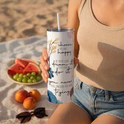 Self Love Affirmation Stainless Steel Vacuum Insulated Tumbler