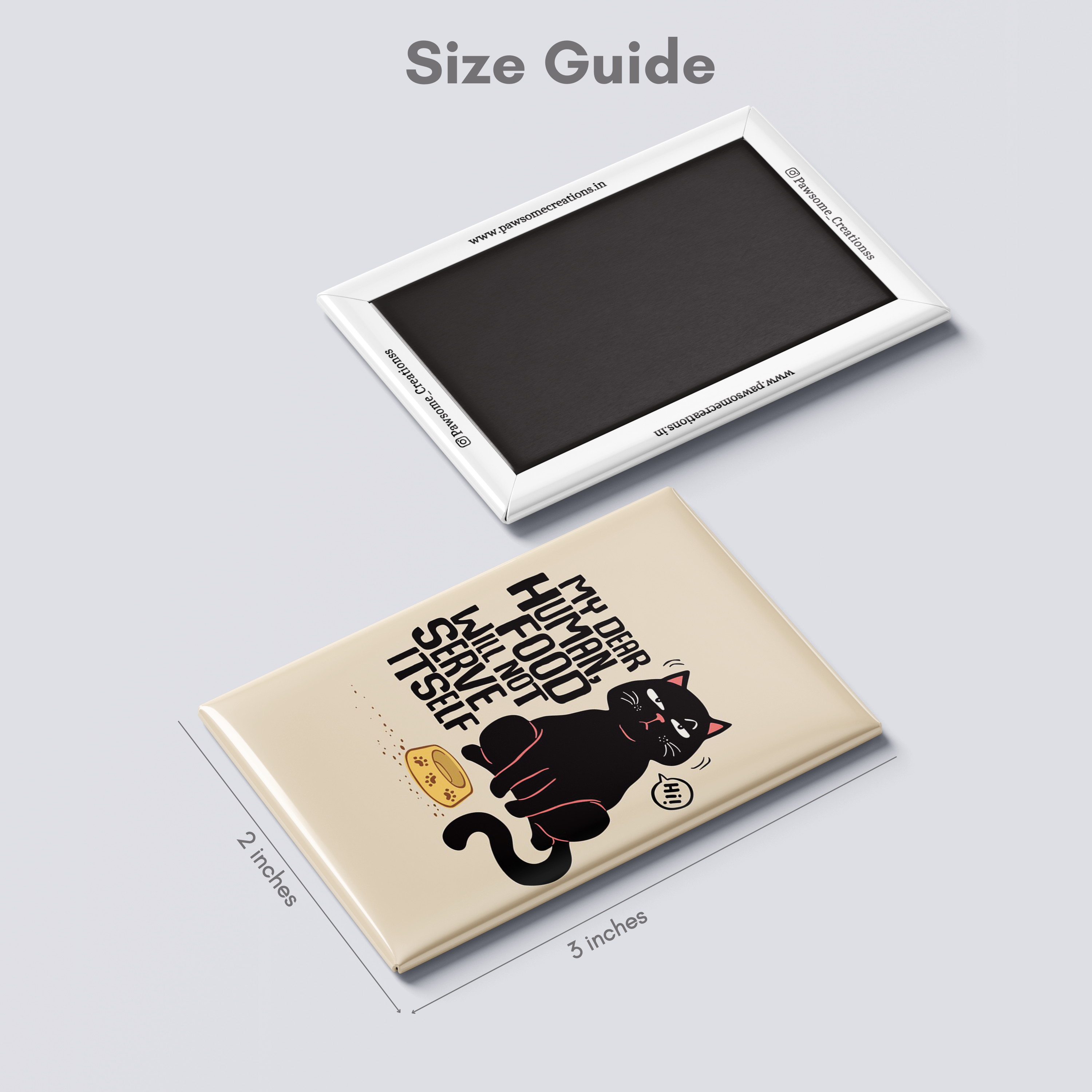 Tiny Tiger Cat Fridge Magnet