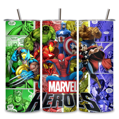 Marvel Themed Stainless Steel Vacuum Insulated Tumbler