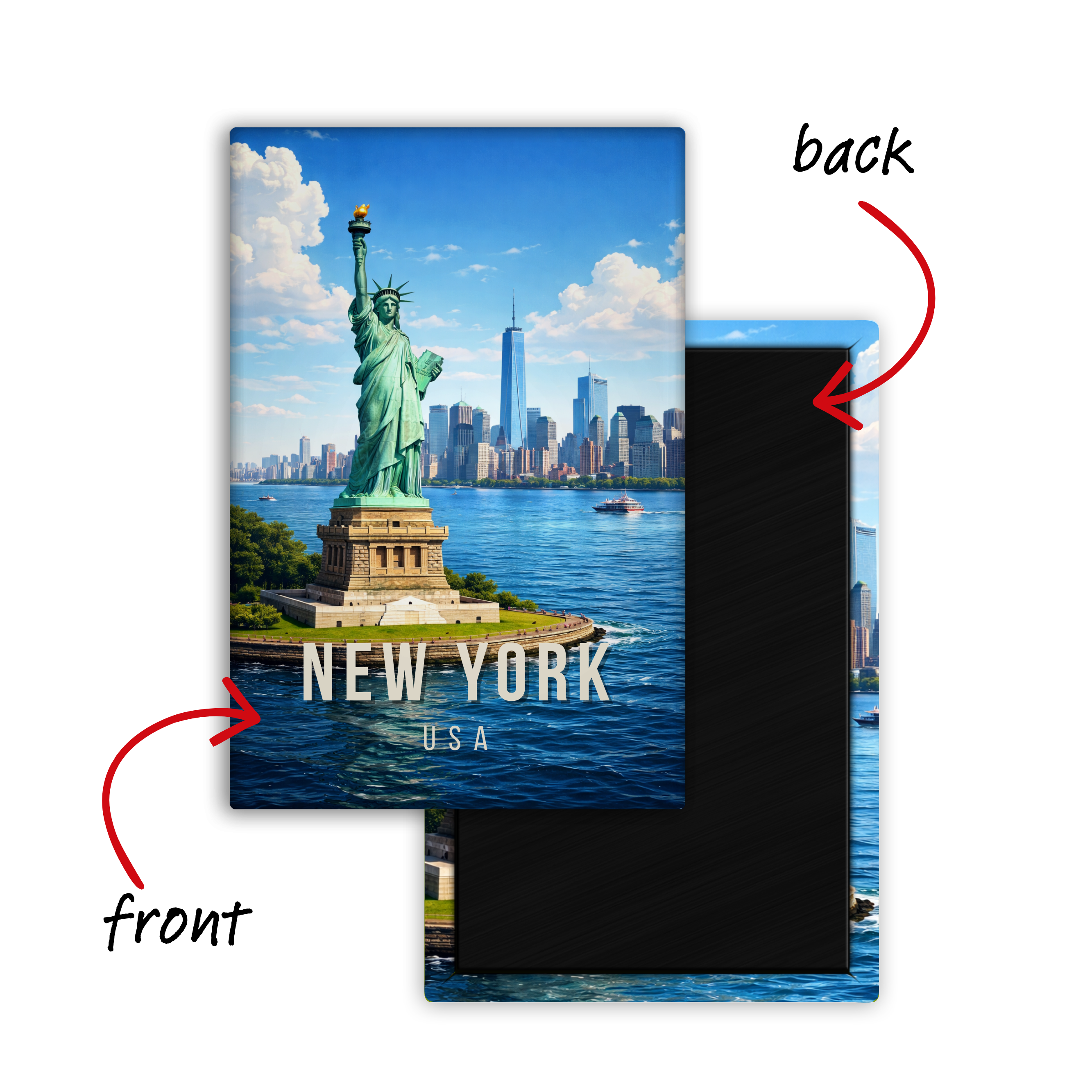 Currently in New York, USA - Fridge Magnet