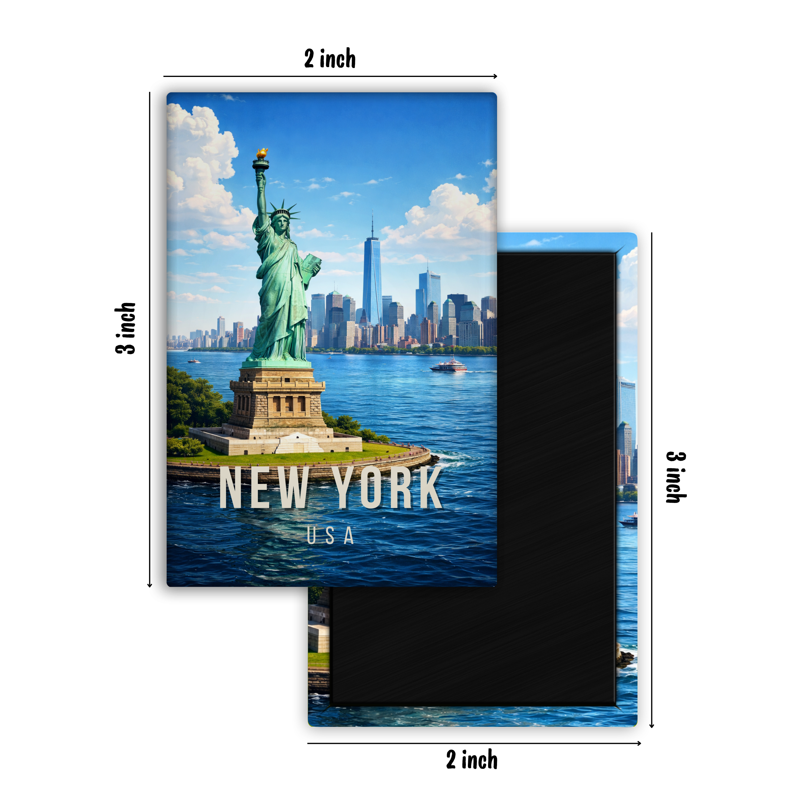 Currently in New York, USA - Fridge Magnet