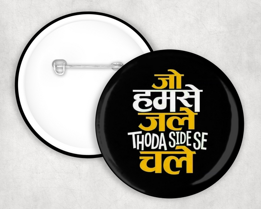 Jo Hamse Jale Button Badge
