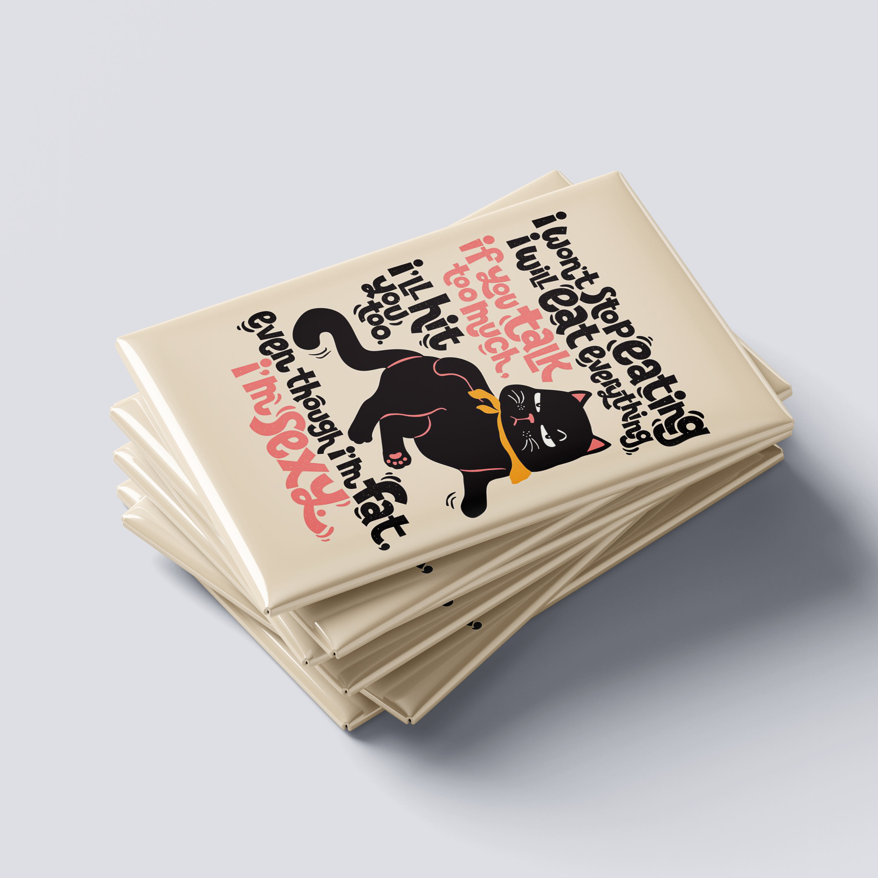 Meow Mood Cat Fridge Magnet