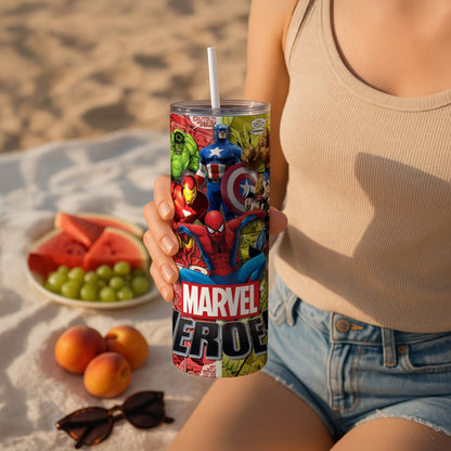 Marvel Themed Stainless Steel Vacuum Insulated Tumbler
