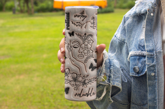 Affirmations Themed Stainless Steel Vacuum Insulated Tumbler