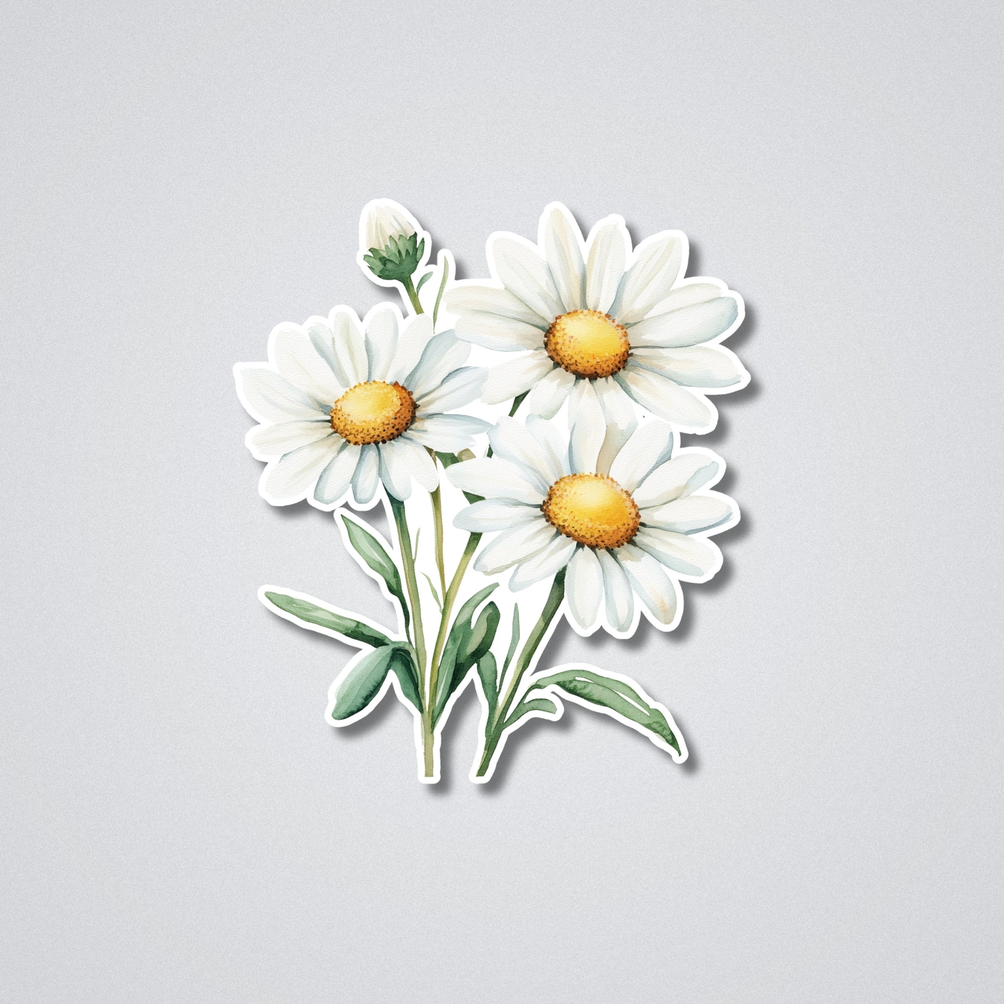 Daisy - April Birth Month Flower Vinyl Waterproof Sticker