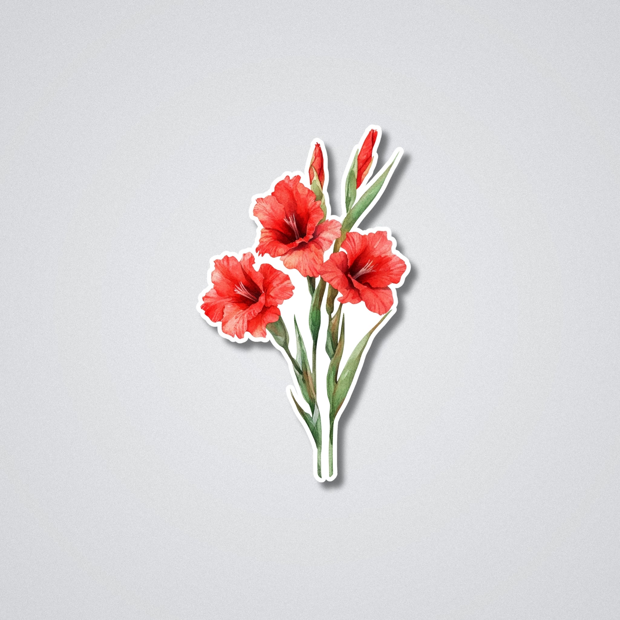 Gladiolus - August Birth Month Flower Vinyl Waterproof Sticker