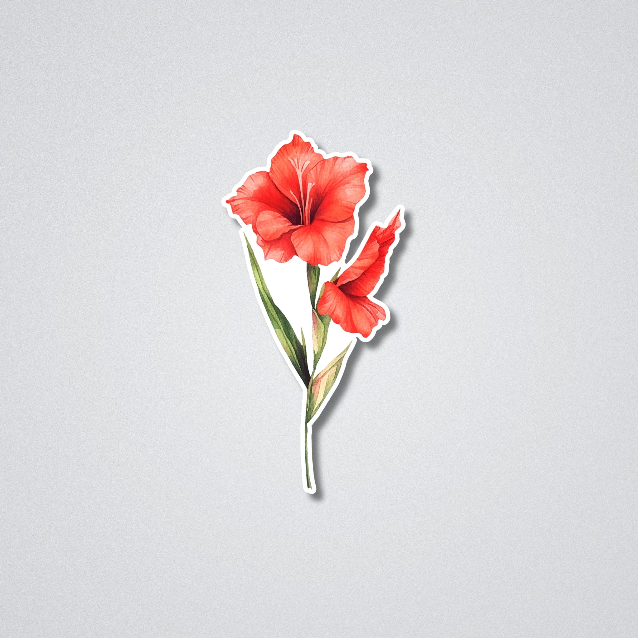Gladiolus - August Birth Month Flower Vinyl Waterproof Sticker