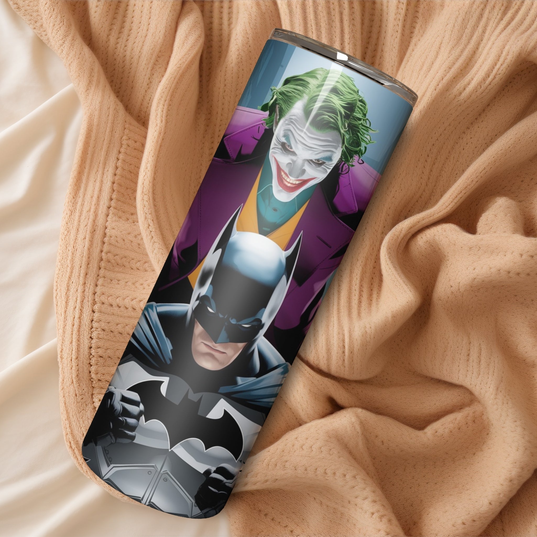 Joker Batman Duo Themed Stainless Steel Vacuum Insulated Tumbler