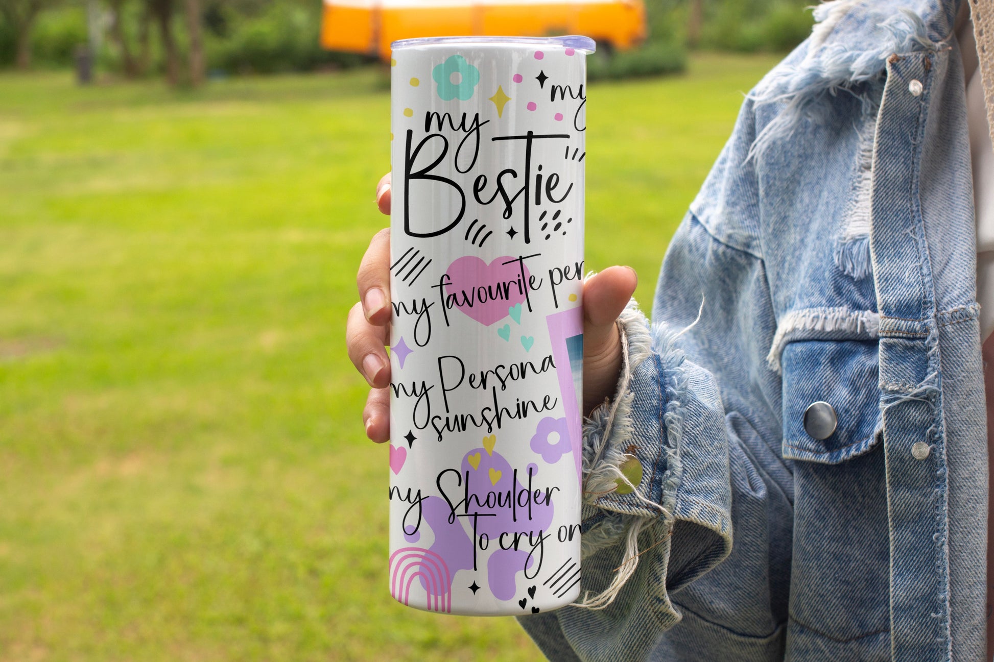 Bestie Photo Personalised Kids Stainless Steel Vacuum Insulated Tumbler