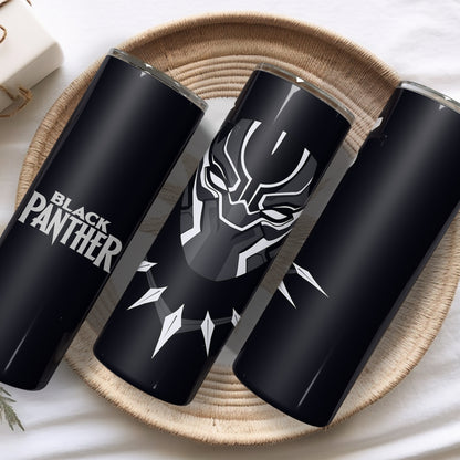 Black Panther Themed Stainless Steel Vacuum Insulated Tumbler