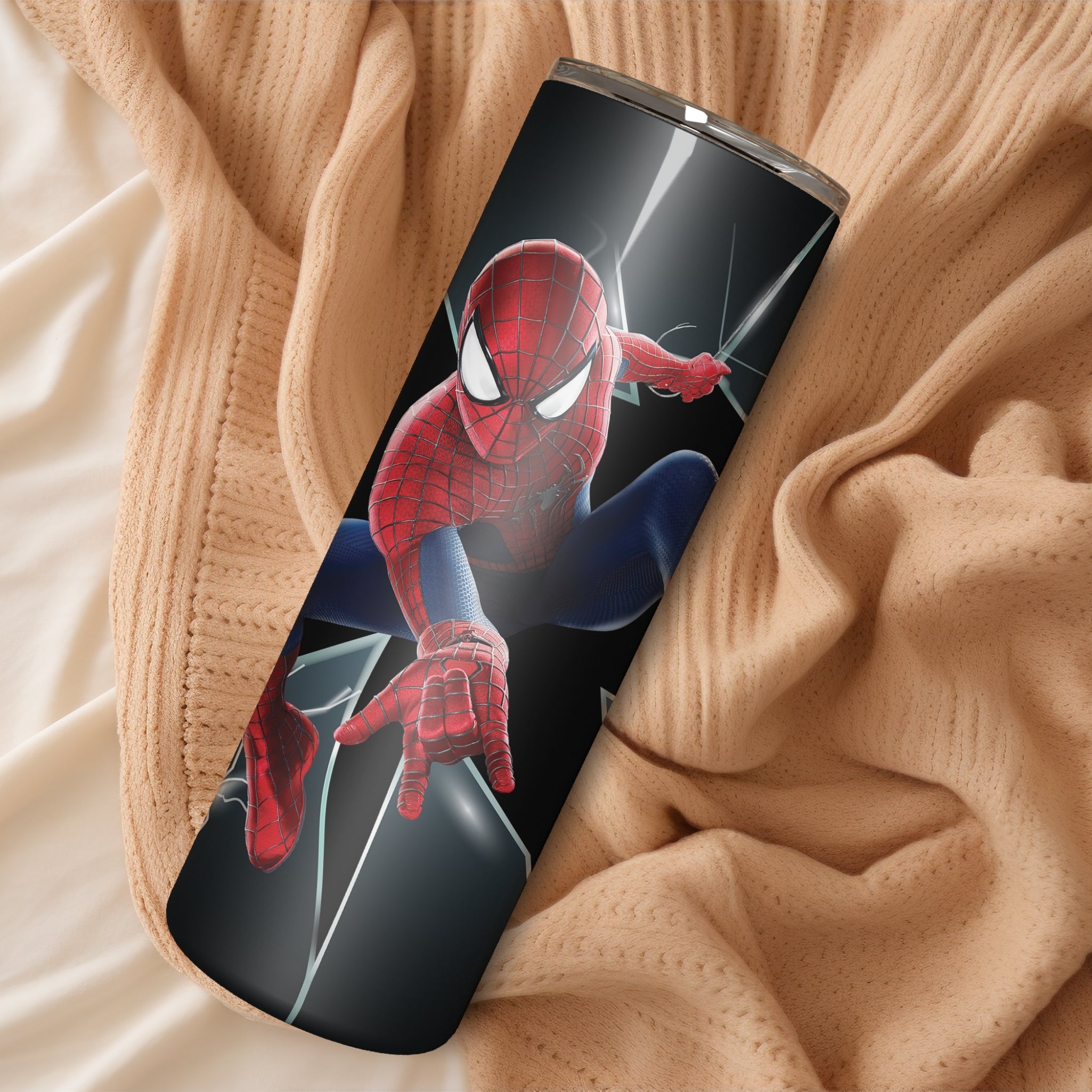 Spiderman Themed Stainless Steel Vacuum Insulated Tumbler