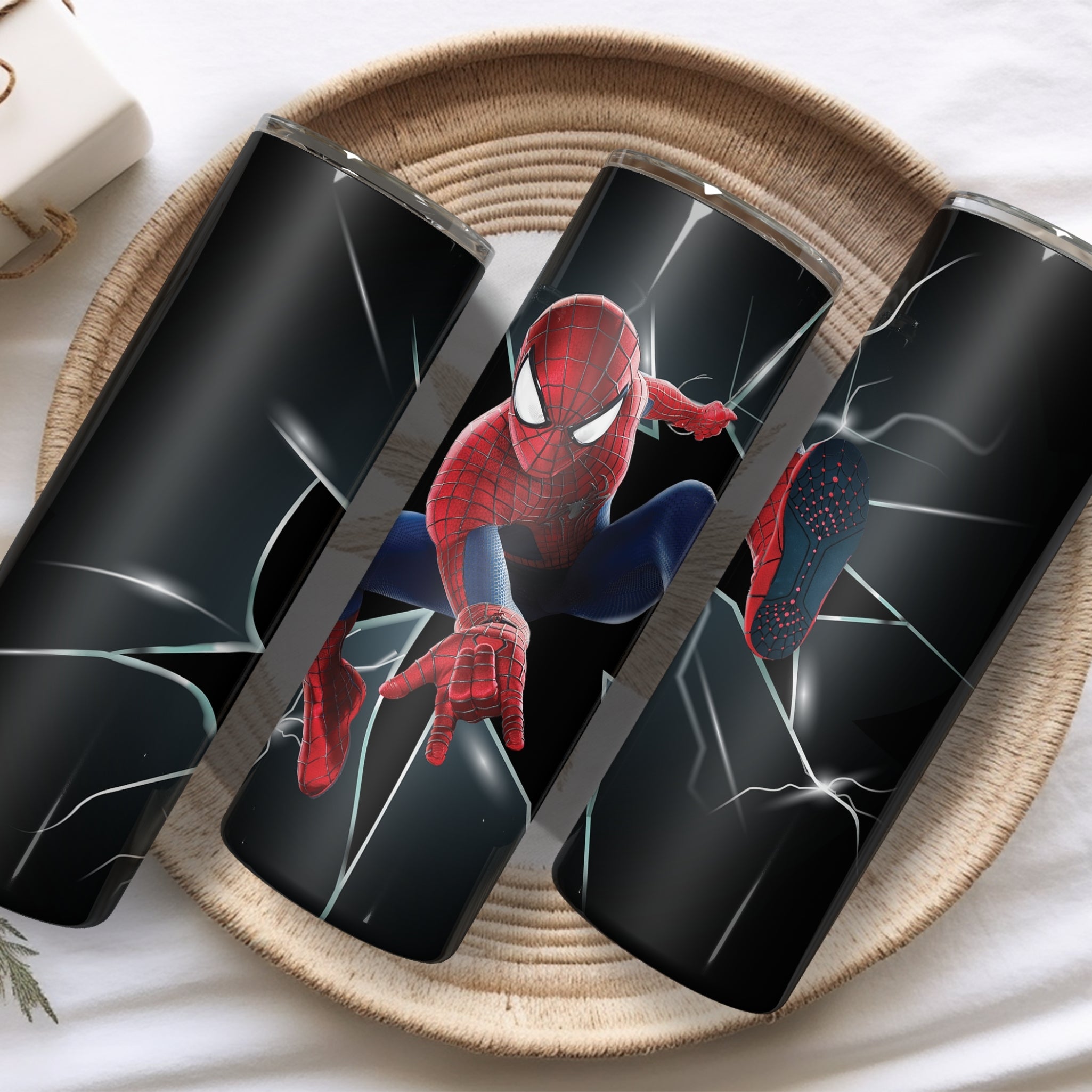 Spiderman Themed Stainless Steel Vacuum Insulated Tumbler
