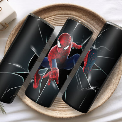 Spiderman Themed Stainless Steel Vacuum Insulated Tumbler