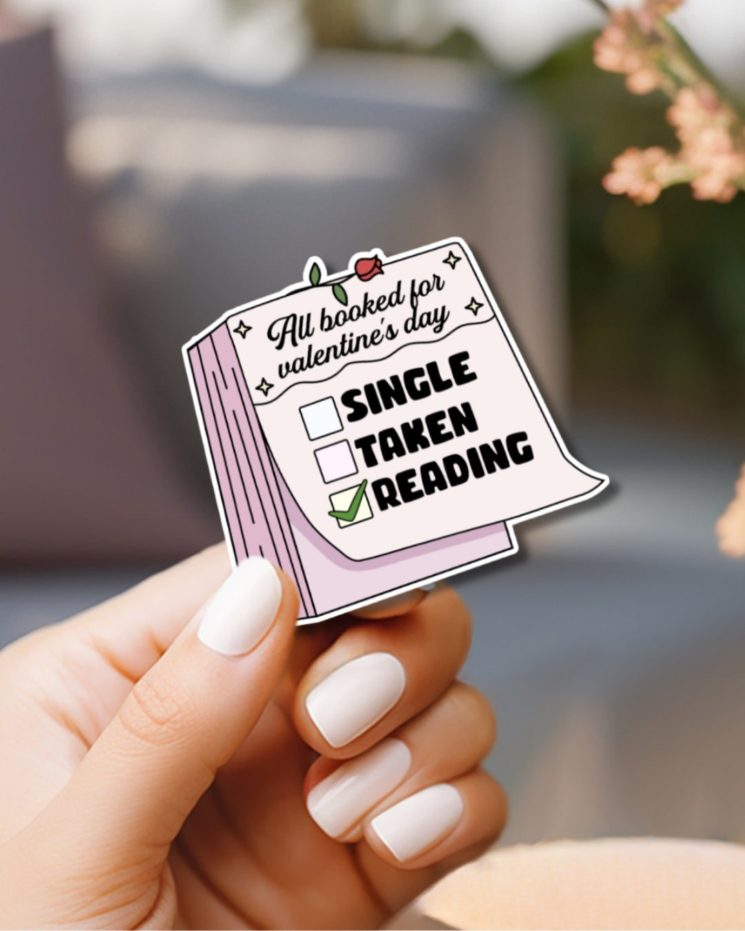 Reading Vinyl Waterproof Sticker
