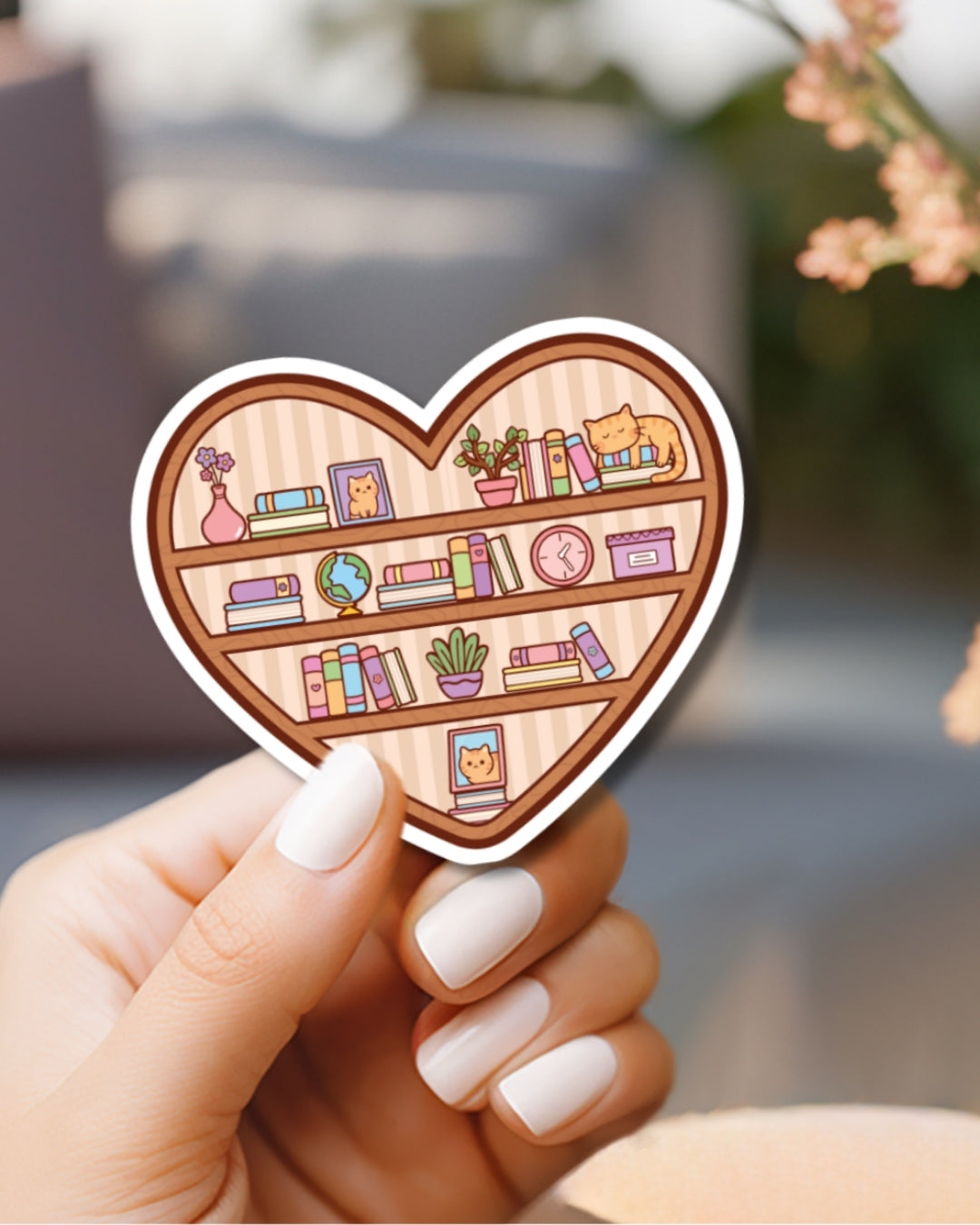 Book Lover Vinyl Waterproof Sticker