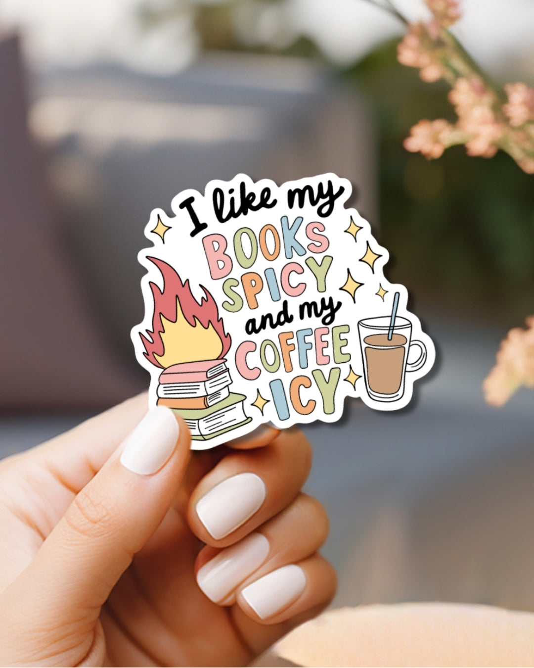 Book Lover Vinyl Waterproof Sticker