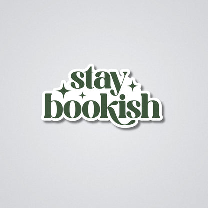 Stay Bookish Vinyl Waterproof Sticker