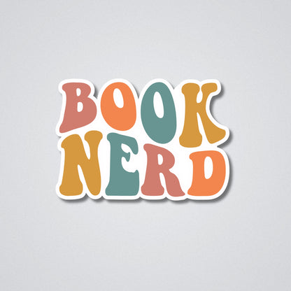 Book Nerd Vinyl Waterproof Sticker