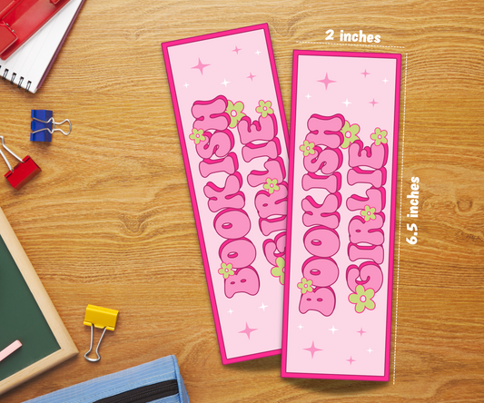 Bookish Girlie Laminated Bookmark